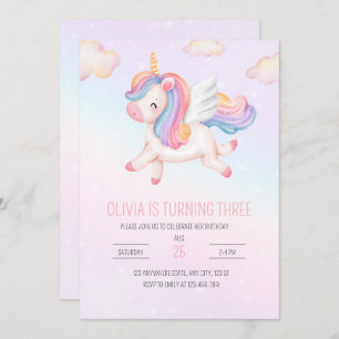 Invitación de cumpleaños de Unicornio, Fiesta del