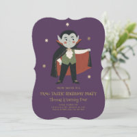 Invitación de cumpleaños de vampiro fantástica