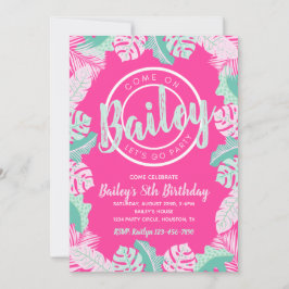 Invitación de cumpleaños de verano | Invitación a 