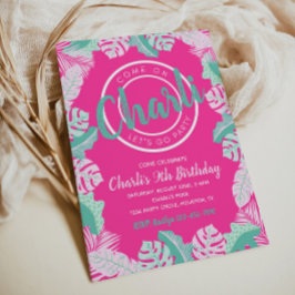 Invitación de cumpleaños de verano | Invitación a