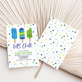 Invitación de cumpleaños de verano Let's Chill