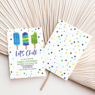 Invitación de cumpleaños de verano Let's Chill