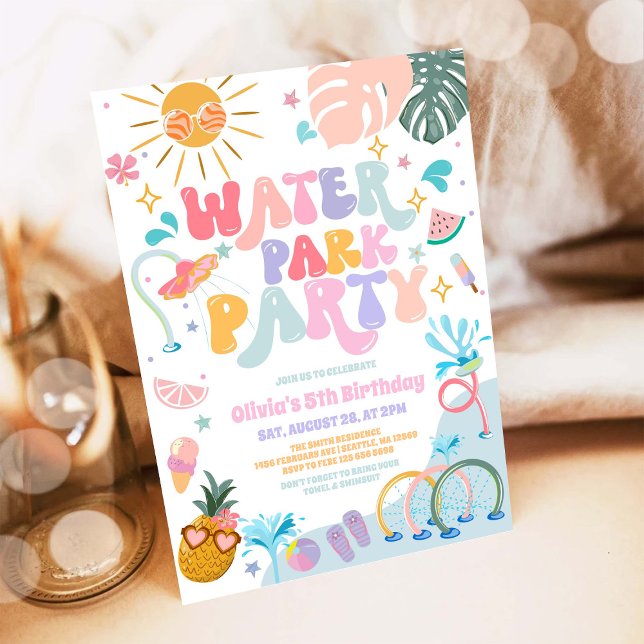 Invitación de cumpleaños de verano para fiesta en  (Subido por el creador)