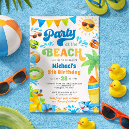 Invitación de cumpleaños de verano para niños - Fi