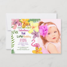 Invitación de cumpleaños de verano tropical