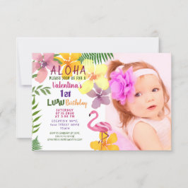 Invitación de cumpleaños de verano tropical