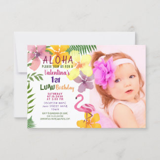 Invitación de cumpleaños de verano tropical