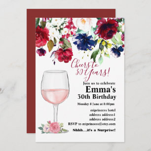 Invitación de cumpleaños de vino, Aged to Perfecti