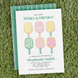 Invitación de cumpleaños de Watercolour Elegant Pi