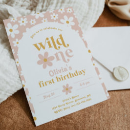 Invitación de cumpleaños de Wild One Daisy | Prime