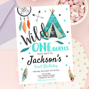 Invitación de cumpleaños de Wild & ONEderful Dream