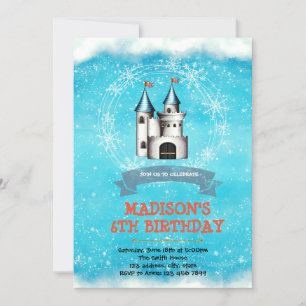 Invitación de cumpleaños de Winter Castle