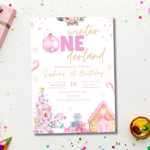 Invitación de cumpleaños de Winter Onederland, Nav