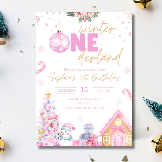 Invitación de cumpleaños de Winter Onederland, Nav (Subido por el creador)