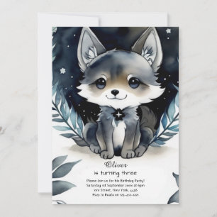Invitación de cumpleaños de Wolf