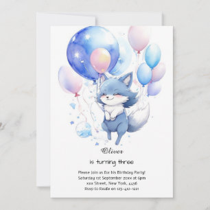 Invitación de cumpleaños de Wolf
