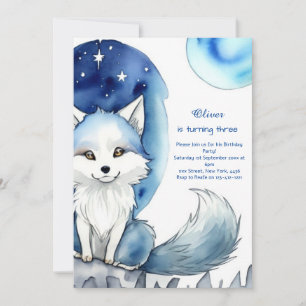 Invitación de cumpleaños de Wolf