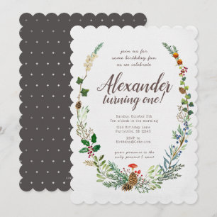 Invitación de cumpleaños de Woodland