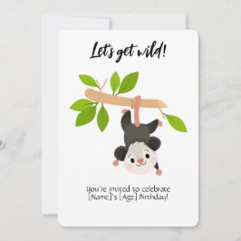 Invitación de cumpleaños de zarigüeya
