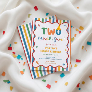 Invitación de cumpleaños del 2do sombrero Two Much