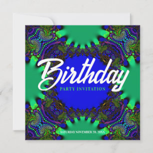 Invitación de cumpleaños del bosque de fantasía