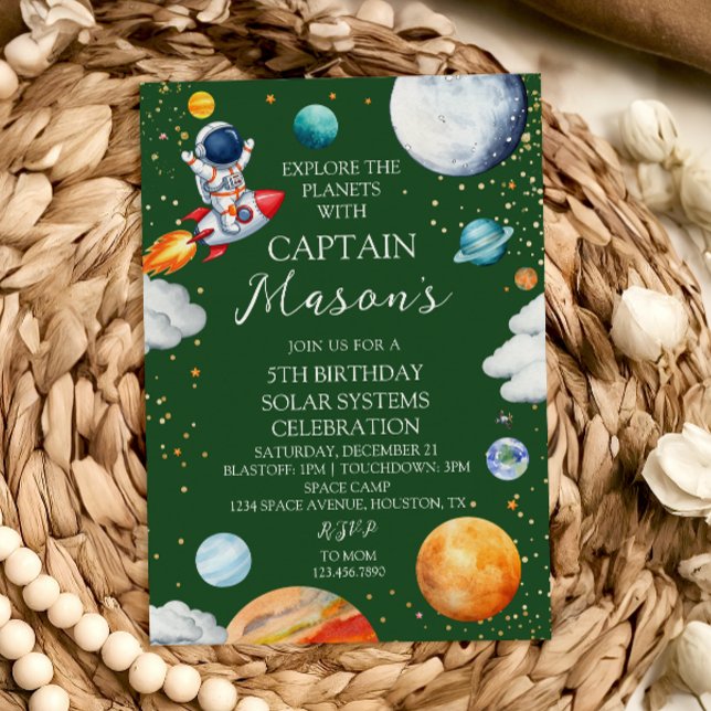Invitación de Cumpleaños del Capitán Espacio para  (Subido por el creador)