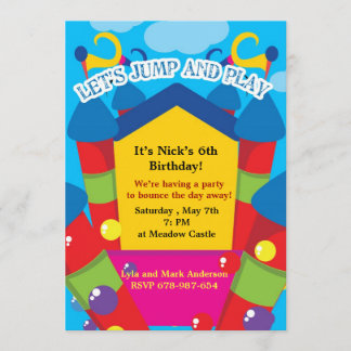 Invitación de cumpleaños del castillo en ciernes