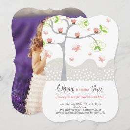 Invitación de cumpleaños del Chica de los pasteles