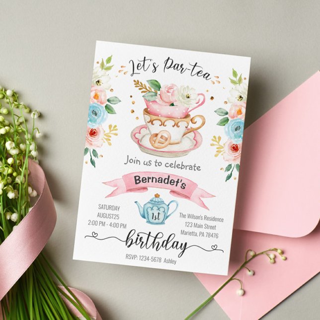 Invitación de cumpleaños del Chica del Fiesta del  (Subido por el creador)