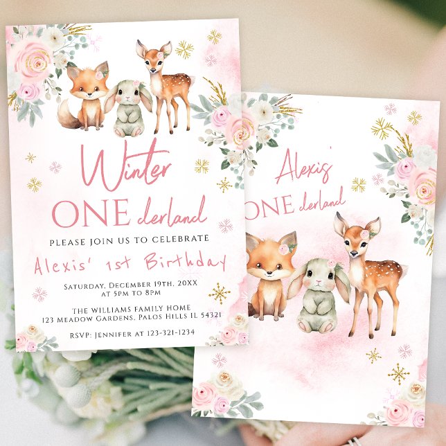 Invitación de cumpleaños del chica rosado de invie (Subido por el creador)