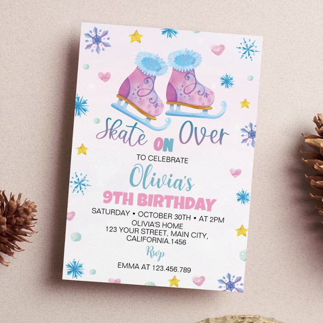 Invitación de cumpleaños del Chica rosado para pat (Subido por el creador)