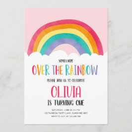 Invitación de cumpleaños del Chica rosado sobre el