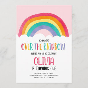 Invitación de cumpleaños del Chica rosado sobre el