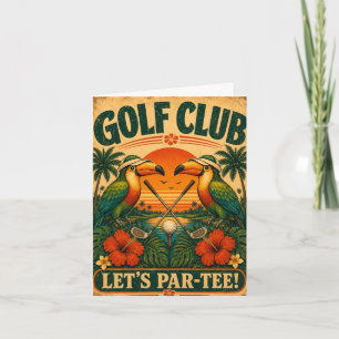 Invitación de cumpleaños del club de golf Toucan R