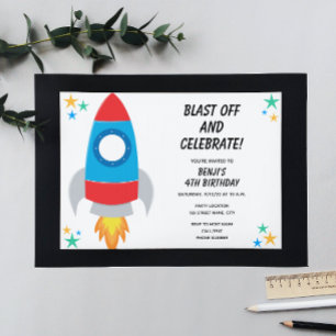 Invitación de cumpleaños del cohete