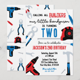 Invitación de cumpleaños del constructor, Handyman