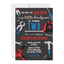 Invitación de cumpleaños del constructor, Handyman
