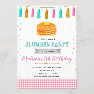 Invitación de cumpleaños del crepe cutáneo