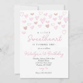 Invitación de cumpleaños del día de San Valentín