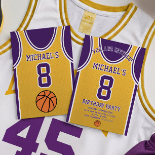 Invitación de cumpleaños del equipo de baloncesto