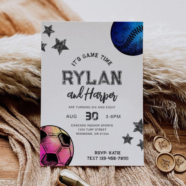 Invitación de cumpleaños del equipo de béisbol (Subido por el creador)