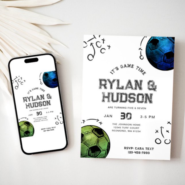 Invitación de cumpleaños del equipo de fútbol (Subido por el creador)