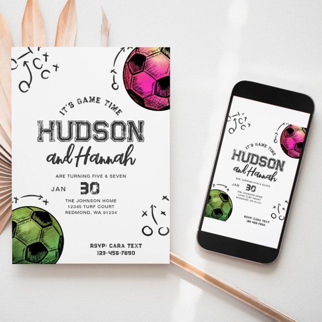 Invitación de cumpleaños del equipo de fútbol acua (Subido por el creador)