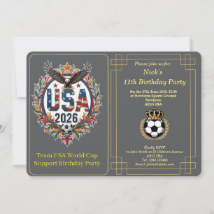 Invitación de cumpleaños del equipo de fútbol pers