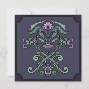 Invitación de cumpleaños del Escudo Ornamental Gót