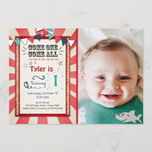 Invitación de cumpleaños del Festival de Circo Big