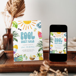 Invitación de cumpleaños del Fiesta de billar Bash