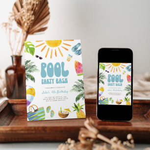 Invitación de cumpleaños del Fiesta de billar Bash