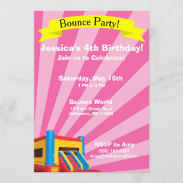 Invitación de cumpleaños del Fiesta de Bonza