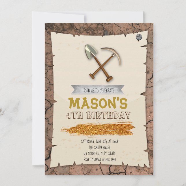 Invitación de cumpleaños del fiesta de carreras de (Anverso)